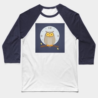 Tick Tack Owl Baseball T-Shirt